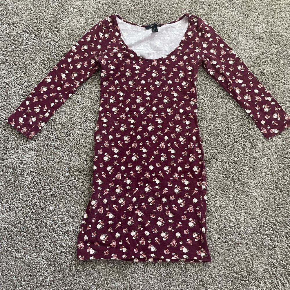 Forever 21 floral bodycon dress size S